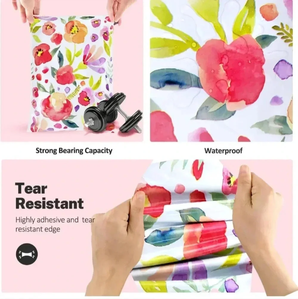 100 Pack Poly Mailers 10x13, Cute Packaging Envelope Mailers Polymailers Packagi